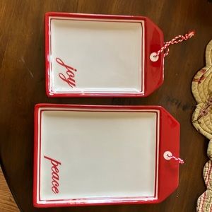 Harry & David holiday platters (or can be hung as decorations). NWT